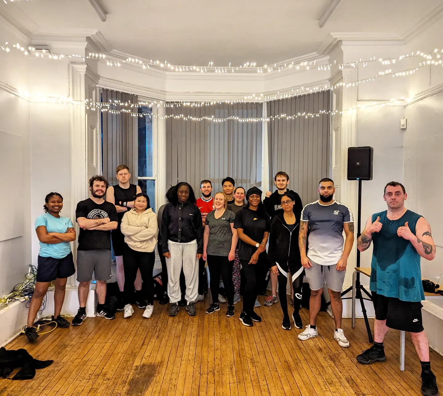 Community Boxercise group training bootcamp - Diverse group fitness class at Manor House Community Centre, Leicester LE3 - Group fitness boxing bootcamp